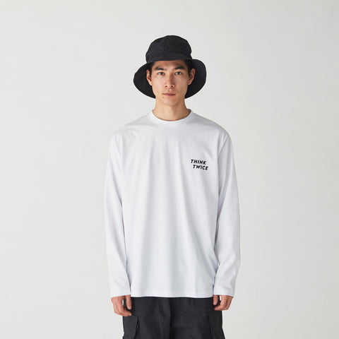 Think Twice Long Sleeve T-Shirt | TS-24AU106-WH