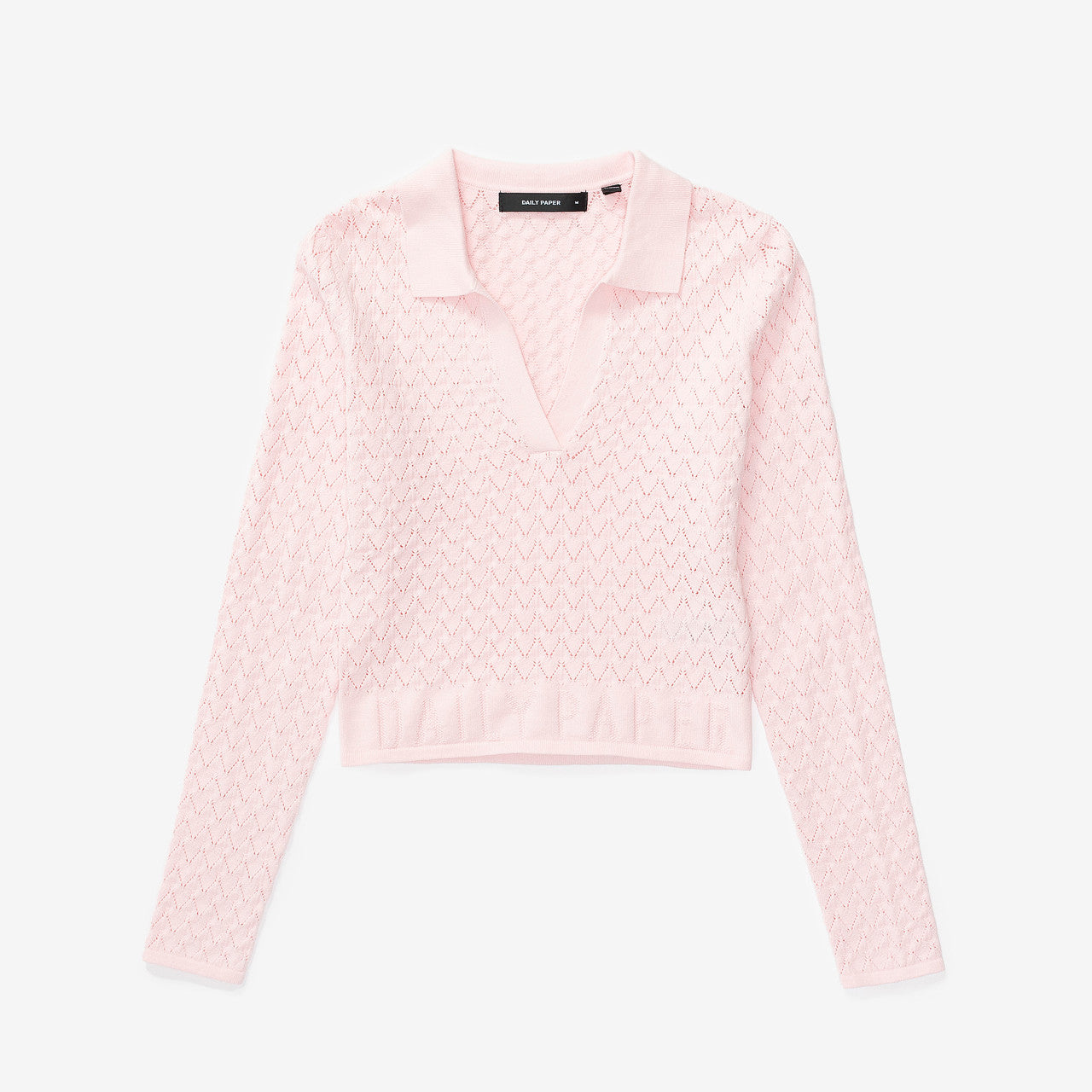 Wmns Ada Knit Long Sleeve Polo | 2411032