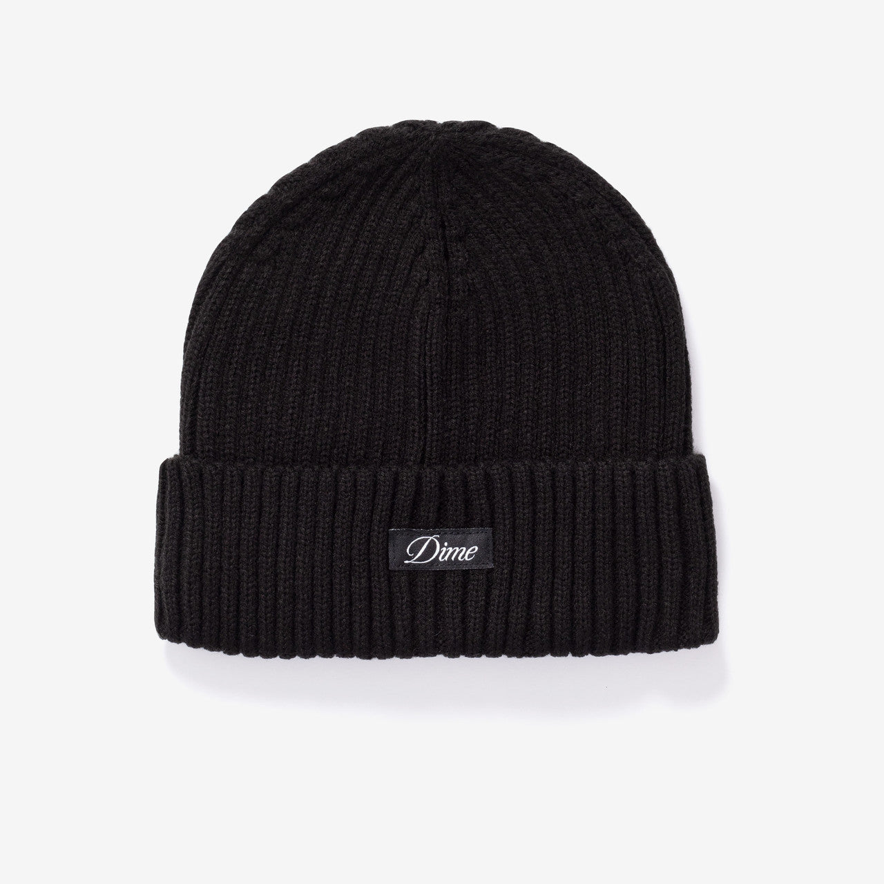 Cursive Fold Beanie | DIMEFA2459BLK