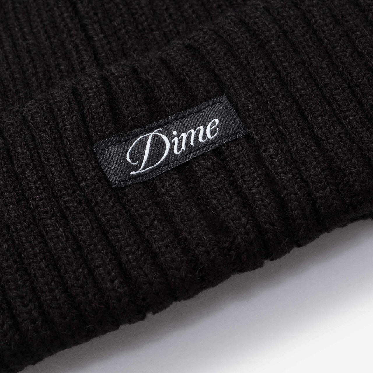 Cursive Fold Beanie | DIMEFA2459BLK