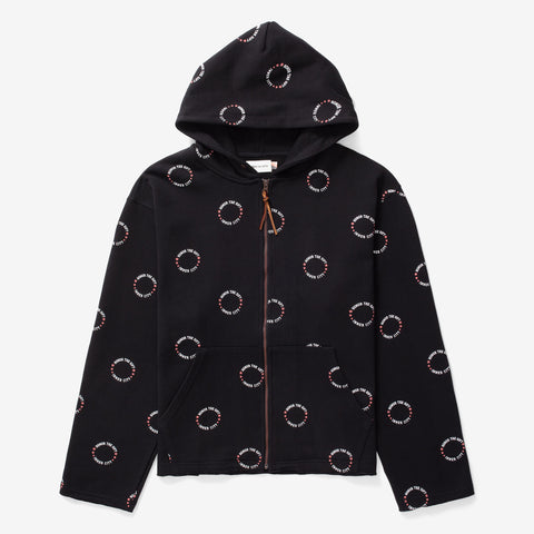 Htg Zip Up Hoodie | HTG240155-BLK