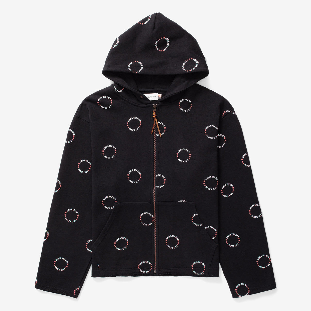Htg Zip Up Hoodie | HTG240155-BLK
