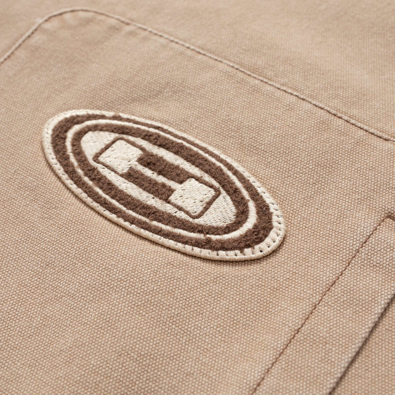 Washed Canvas Zip Hoodie | HTG240362-TAN
