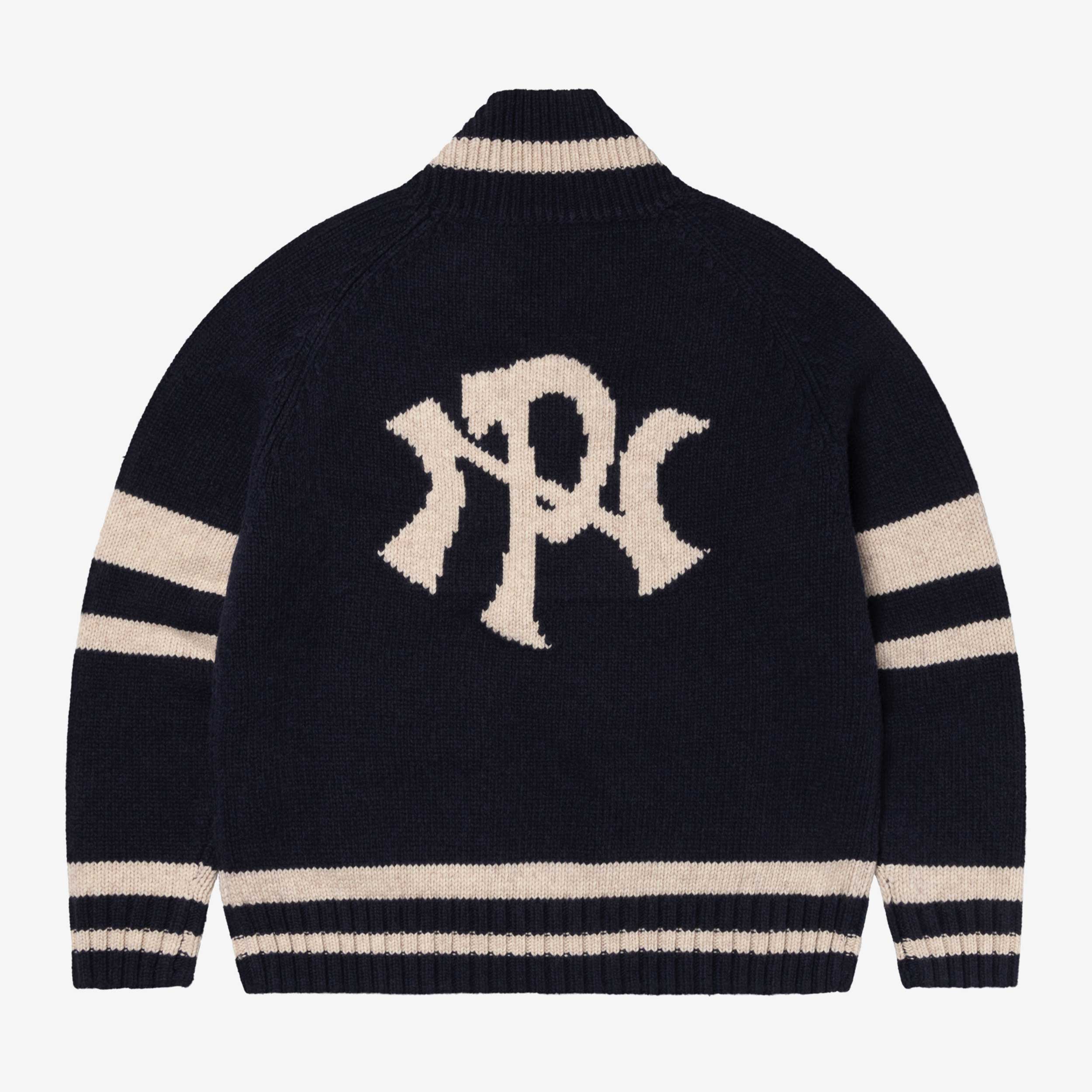 NYP Varsity Zip Thru Knit