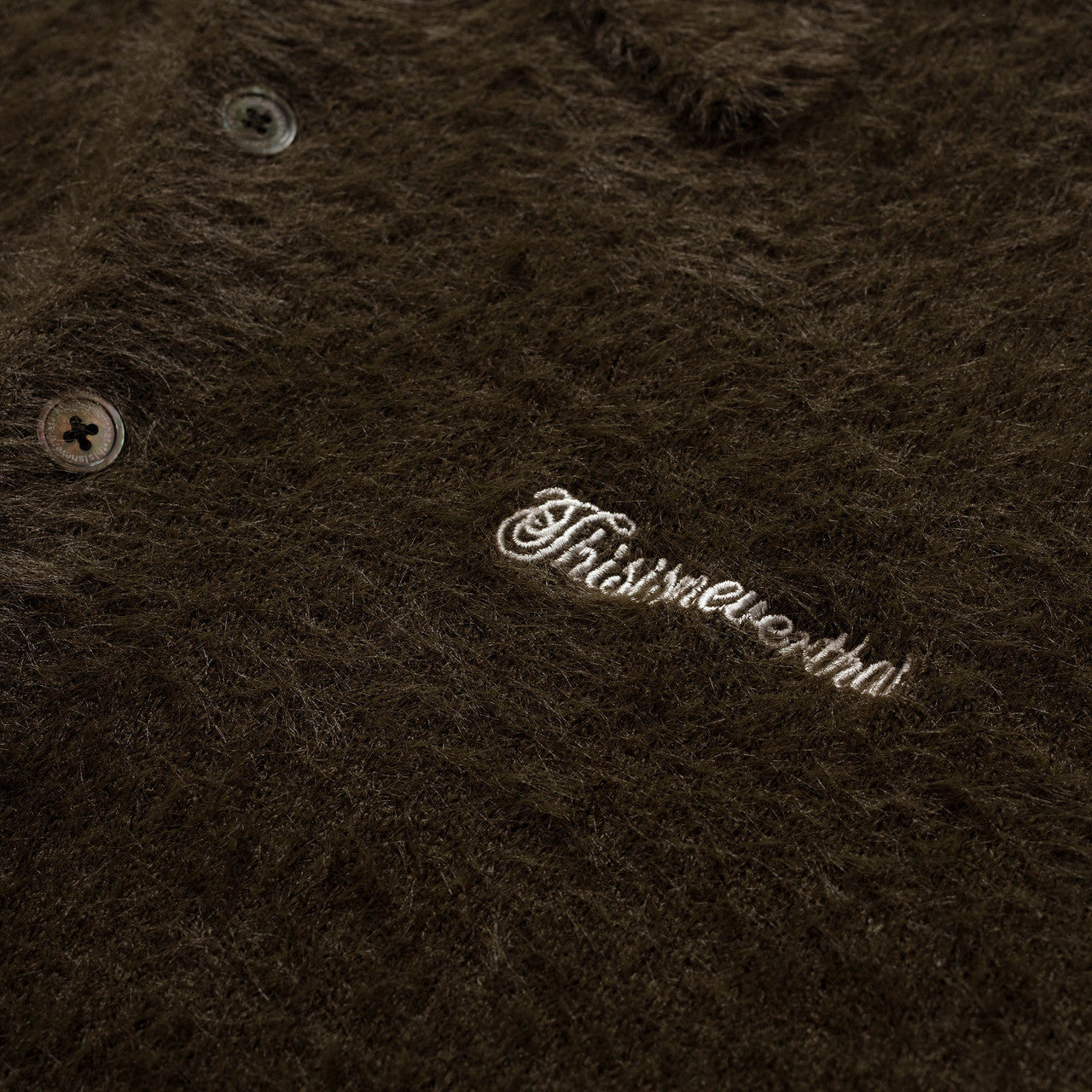 SCT-Logo Shaggy Knit Polo | TN243KKNPK08-OLV
